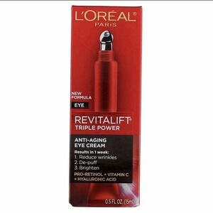 L'Oreal Paris Revitalift Triple Power Anti Aging Eye Cream‎ 0.5 FL OZ